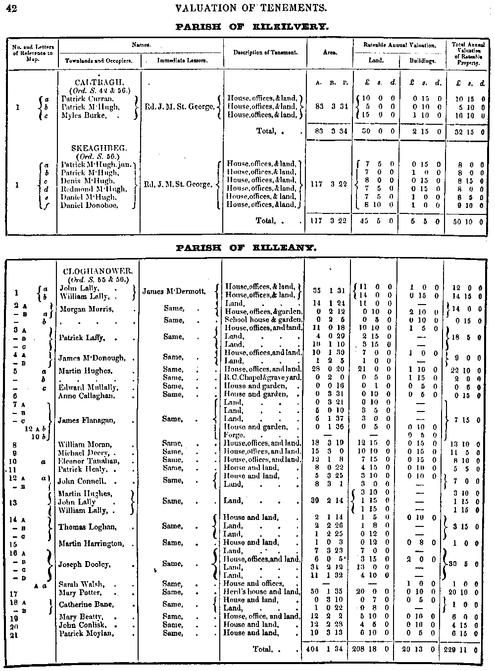 Griffiths Valuation 42 